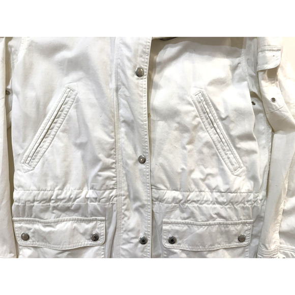Lauren Ralph Lauren Jacket Womens Small White Utility Field Anorak Hooded LRL - Picture 8 of 12